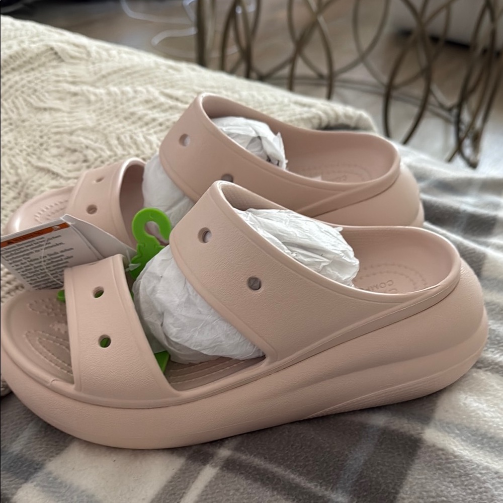 CROCS Women's Wedges in Light Pink